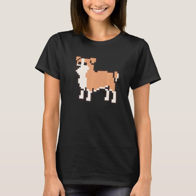Camiseta 8 Bit Pixel English Bulldog (Anverso)
