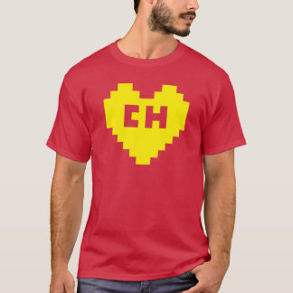 Camiseta 8 bits Corazón de El Chapuln