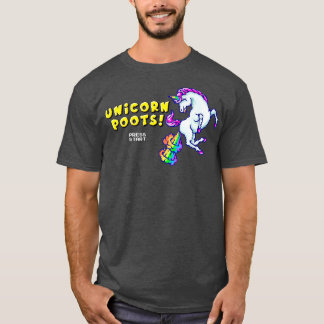 Camiseta 8 bits de unicornio
