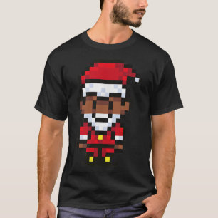 Camiseta 8 BITS PIXELADO Meme de Navidades de Santa Claus P