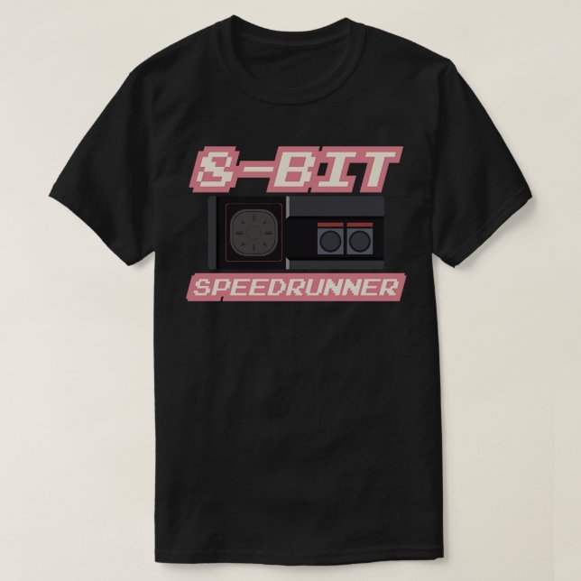 Camiseta 8 bits Speedrunner 2 (Diseño del anverso)