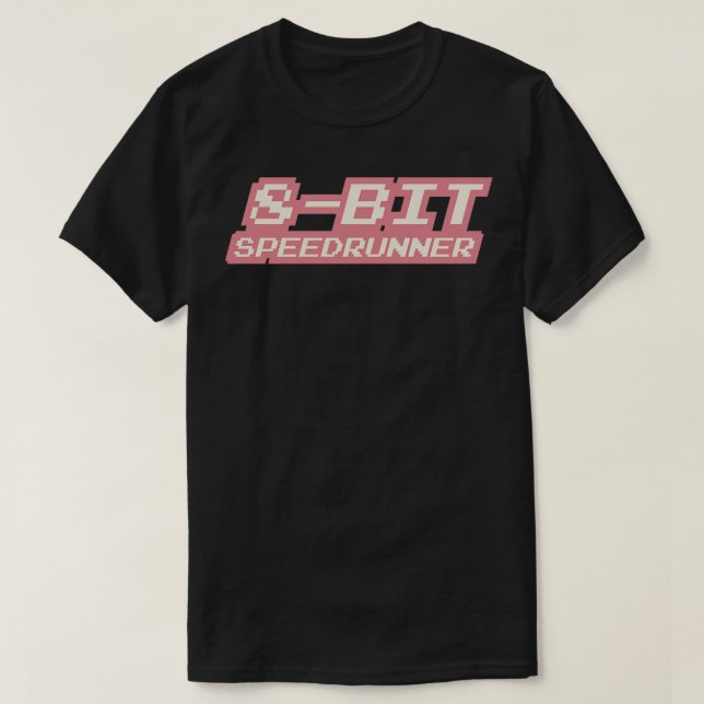 Camiseta 8 bits Speedrunner 3 (Diseño del anverso)