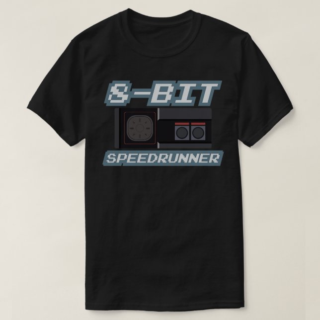 Camiseta 8 bits Speedrunner 6 (Diseño del anverso)