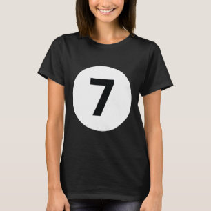 Camiseta 8 Bolas de billar 7 Mamáes de grupos de billar dis