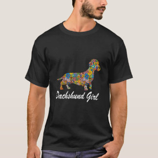 Camiseta 8 Chica Dachshund-Amantes Divertidos de Perros Dac
