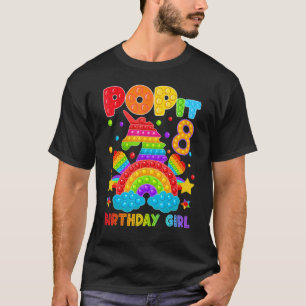 Camiseta 8 Cumpleaños Fidget Toy Pop It Birthday Chica 8 Sí