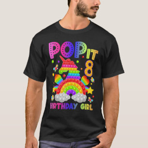 Camiseta 8 Cumpleaños Fidget Toy Pop It Birthday Chica 8 Sí