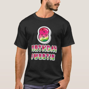Camiseta 8 Cumpleaños Sweetie Chica 8 Años De Edad De sandí