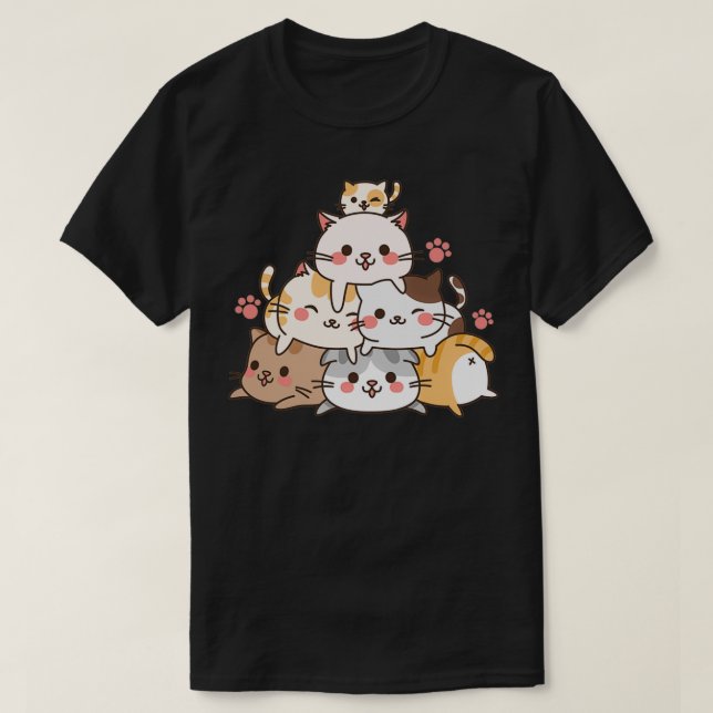 Camiseta 8 de cada 10 gatos cuenta atrás (Diseño del anverso)