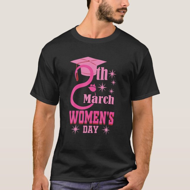 Camiseta 8 de marzo Día Internacional de la Mujer 2022 Feli (Anverso)