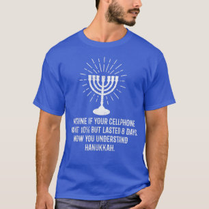 Camiseta 8 Días De Batería Hanukkah Phone Hannukah 