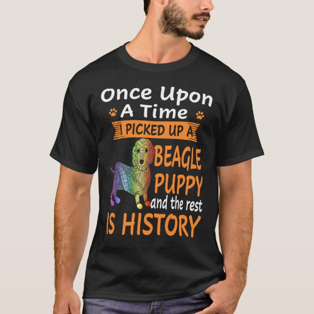 Camiseta 8 Érase Una Vez - Cachorro Beagle (Anverso)