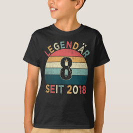 Camiseta 8. Geburtstag Legendär Seit 2018 Jahrgang