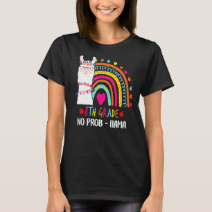 Camiseta 8° Grado No Prob Llama El Arcoiris De Vuelta A Sc