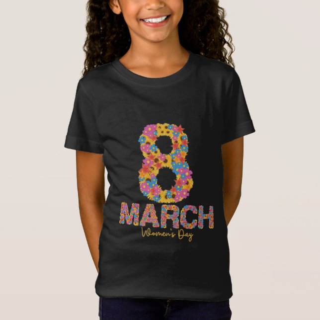 Camiseta 8 March – Women's Day Floral Art (Anverso)