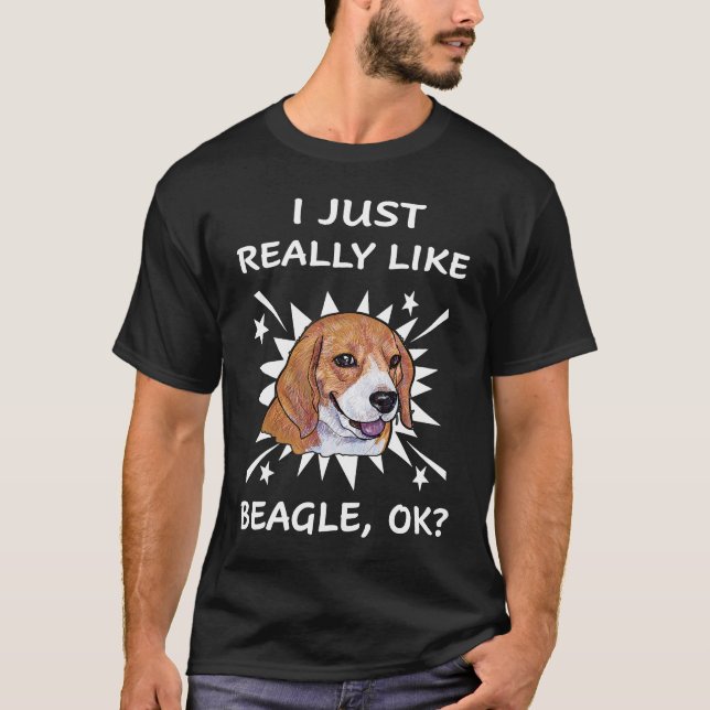 Camiseta 8 Me gusta mucho Beagle (Anverso)