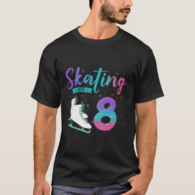 Camiseta 8 Patinaje Sobre Hielo En El 8º (Anverso)