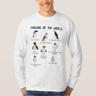 Camiseta 8 Pingüinos más raros del mundo - Animales diverti