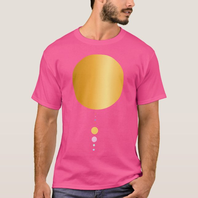 Camiseta 8 Planetas Sistema Solar Astronomía (Anverso)