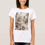Camiseta 8 Plantilla de collage de fotos personalizada<br><div class="desc">Esta camiseta de un solo tipo de 8 collage de fotos te permite apreciar tus momentos más preciados con estilo y comodidad. Haz tu propia camiseta con tema de collage de Ricaso - Personalizar con tus ocho fotos favoritas para un regalo personalizado para ti o para tu ser querido Mostrar...</div>