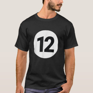 Camiseta 8 Pool Ball 12 Billiards Costume Halloween Group M
