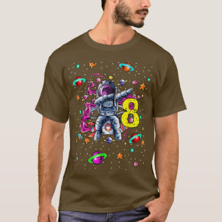 Camiseta 8 Years Old Birthday Boy Astronaut Gifts Space 8th