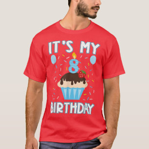 Camiseta 8 Years Old Boy Its My 8th Eighth Birthday Sweet C