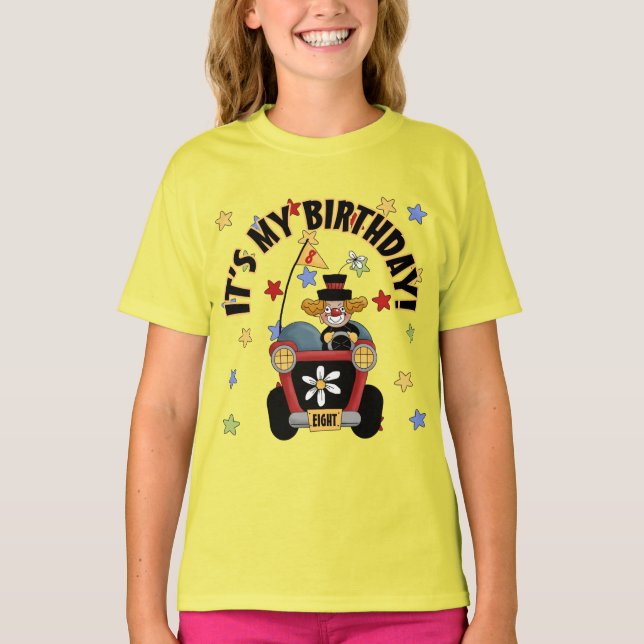 Camiseta 8th Birthday Clown (Anverso)