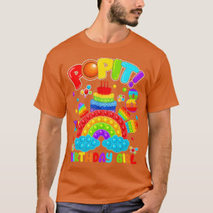 Camiseta 8th Birthday Fidget Pop It Birthday Girl 8 Year Ol