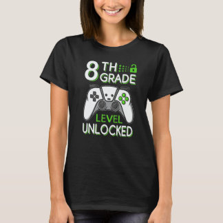 Camiseta 8th Grade Level Unlocked VideoGame Gamer Back to S
