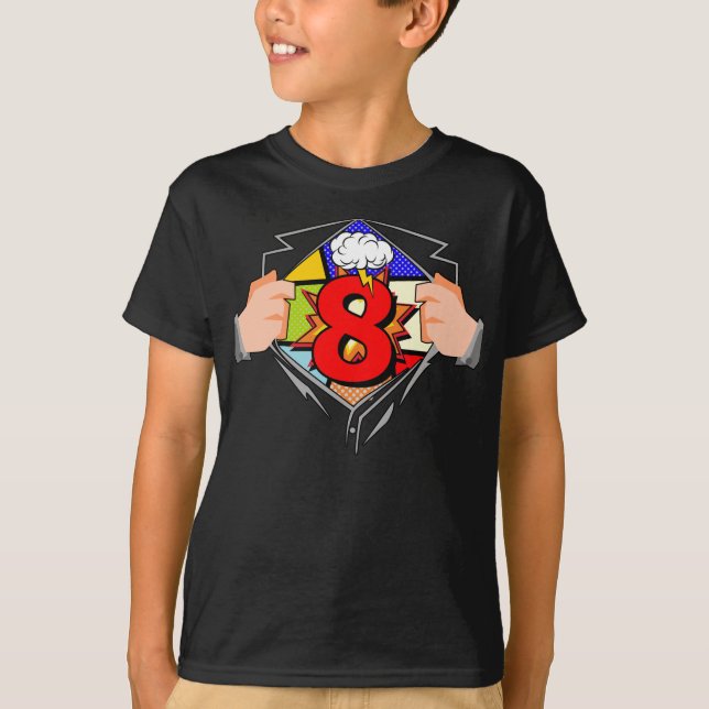 Camiseta 8vo Cumpleaños cómico (Anverso)