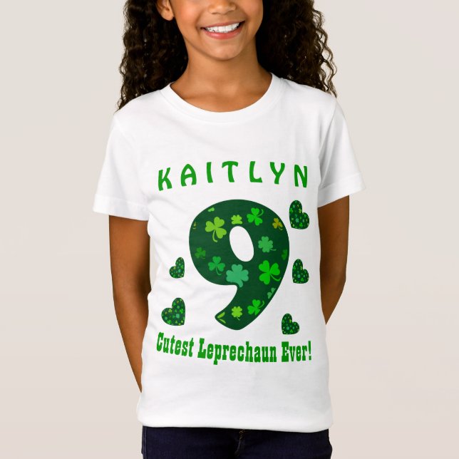 Camiseta 8vo El Leprechaun más lindo siempre 9 de St (Anverso)