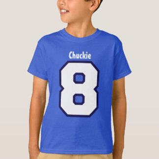 Camiseta 8vo Nombre de encargo V07J del número grande del