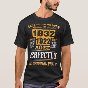 Camiseta 90º Cumpleaños De Leyendas Nacido En Julio De 1932