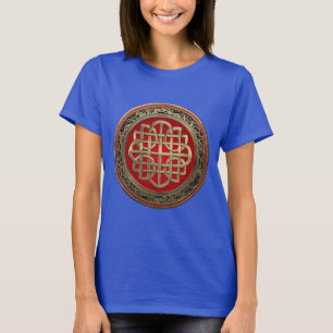 Camiseta [900] Cruz Sacra del Knot de oro celta