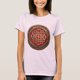 Camiseta [900] Cruz Sacra del Knot de oro celta