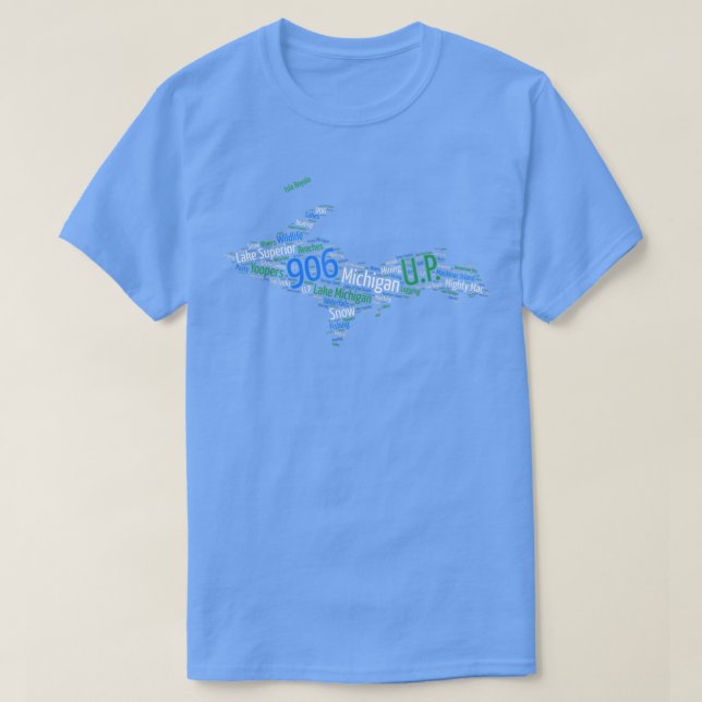 Camiseta 906, Lake Superior, Upper Peninsula of Michigan  (Diseño del anverso)