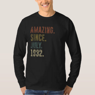 Camiseta 90.ª cosecha de cumpleaños asombrosa desde julio d