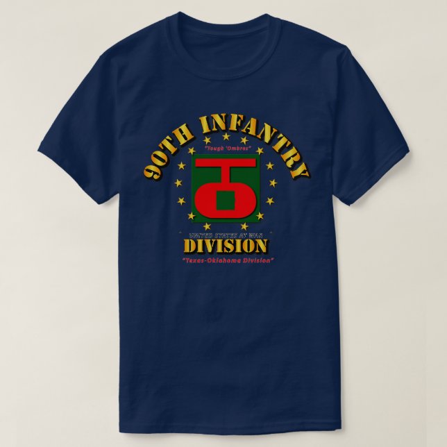 Camiseta 90.ª División de Infantería Tough Ombres (Diseño del anverso)
