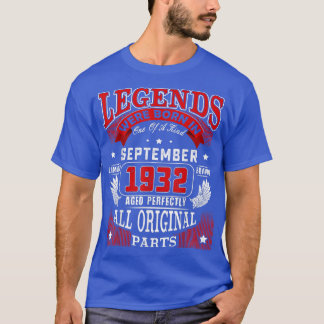 Camiseta 90.ª Nacida En Septiembre De 1932 9