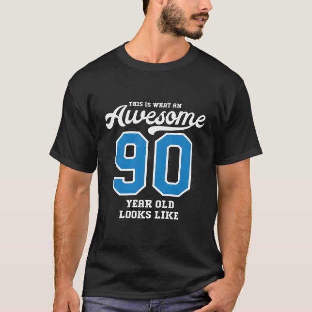Camiseta 90.º Asombroso 90 (Anverso)