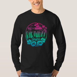 Camiseta 90.º crucero de cumpleaños 2024 de vacaciones coin