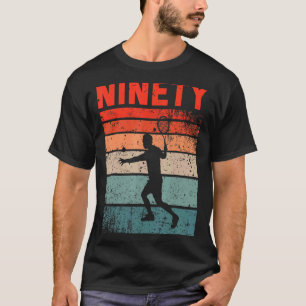 Camiseta 90.º cumpleaños Retro Tenis Mujeres de 90 años