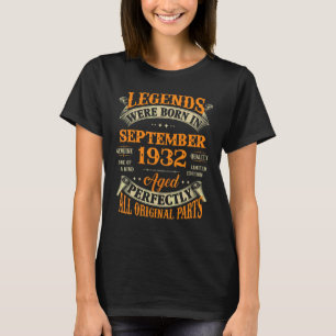 Camiseta 90.º Nacimiento De Leyendas En Septiembre De 1932 