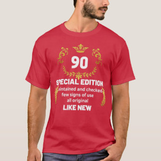 Camiseta 90.º regalo divertido de cumpleaños 90 años