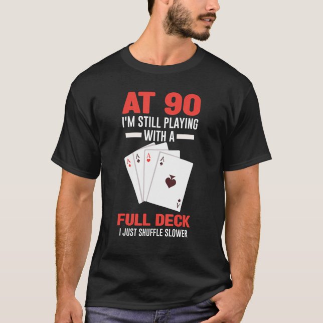 Camiseta 90 años de edad cumpleaños número 90 (Anverso)