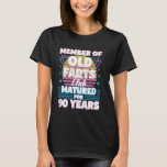 Camiseta 90 años de edad Farts Club Funny 90th Birthday Men<br><div class="desc">90 años de edad Farts Club Funny 90th Birthday Men Dad</div>