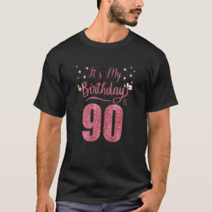 Camiseta 90 años es mi cumpleaños maravilloso