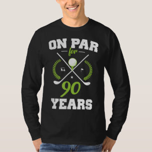 Camiseta 90 años feliz cumpleaños 90 para los golfistas