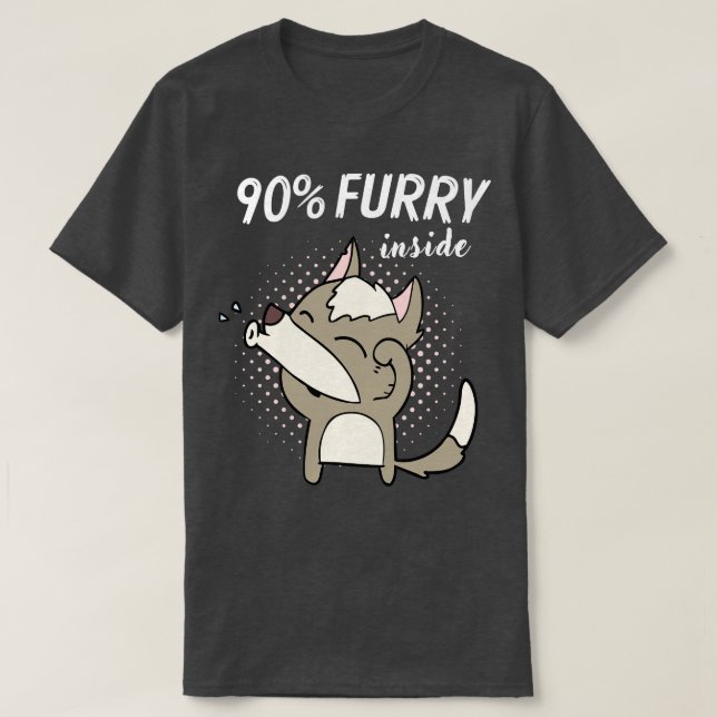 Camiseta 90 Fursona Furries Fandom Fursuit (Diseño del anverso)
